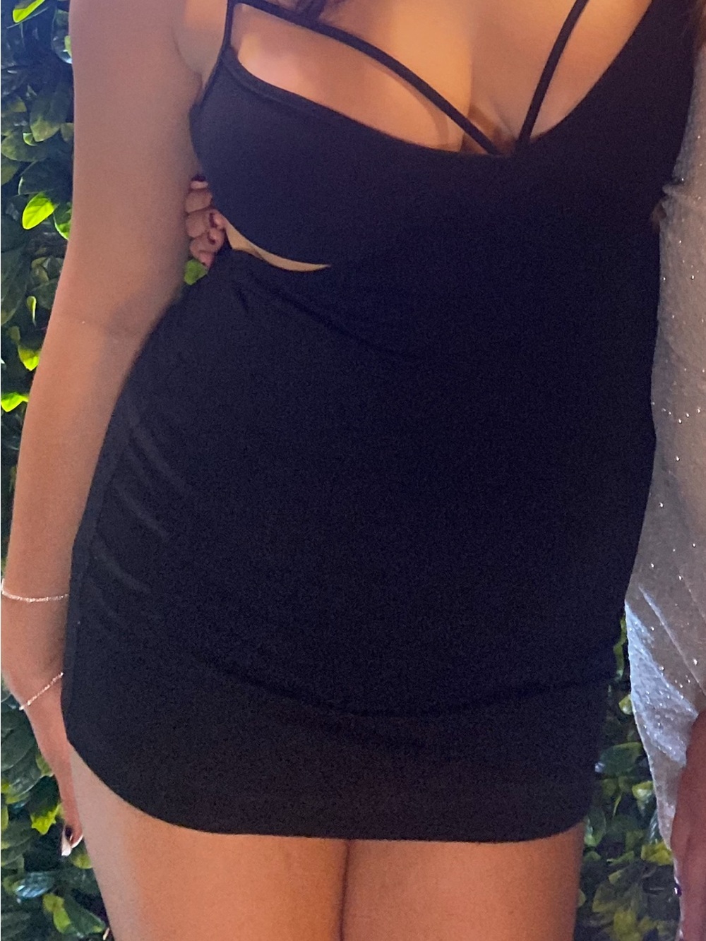 Black Strappy Bodycon Women’s mini party dress